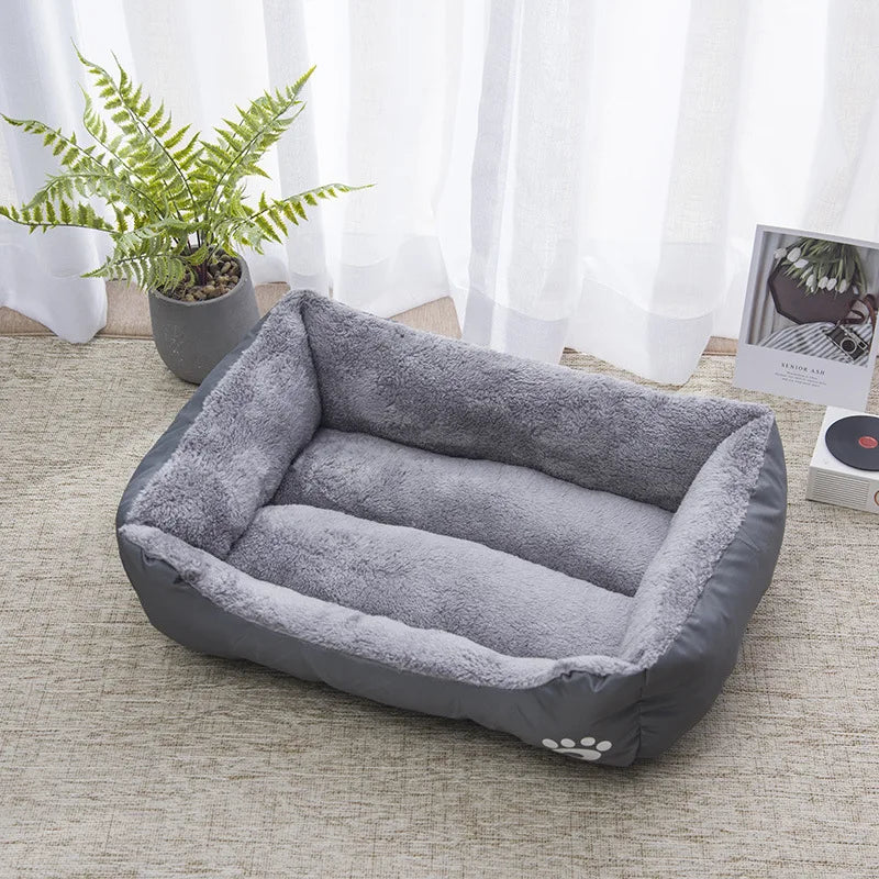 5 Sizes Large Dog Kennel Comfortable Cat Sofa Bed for Small Dog Nest Warm Pet Cat Sleeping Bed Winter Soft House Accessories