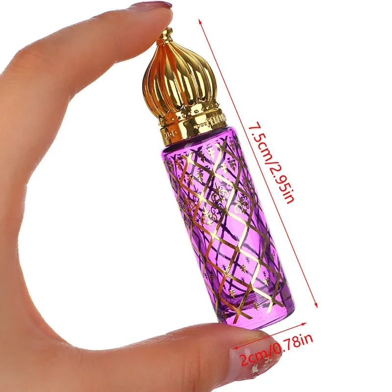 Empty Roller Bottles 8ml Portable Glass Roll on Bottlse Colorful Packaging Mini Essential Oil Container Blending Perfume Bottle