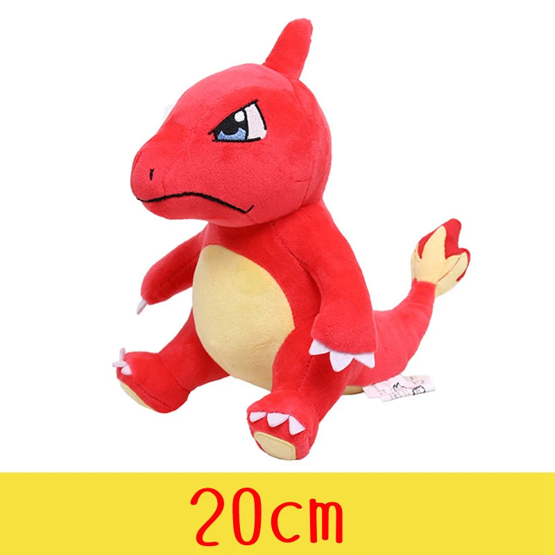 Peluche de Pokémon de alta calidad con etiqueta, dibujo animado de Pikachu, Charmander, Squirtle, Bulbasaur, muñeco de peluche, regalo para niños.