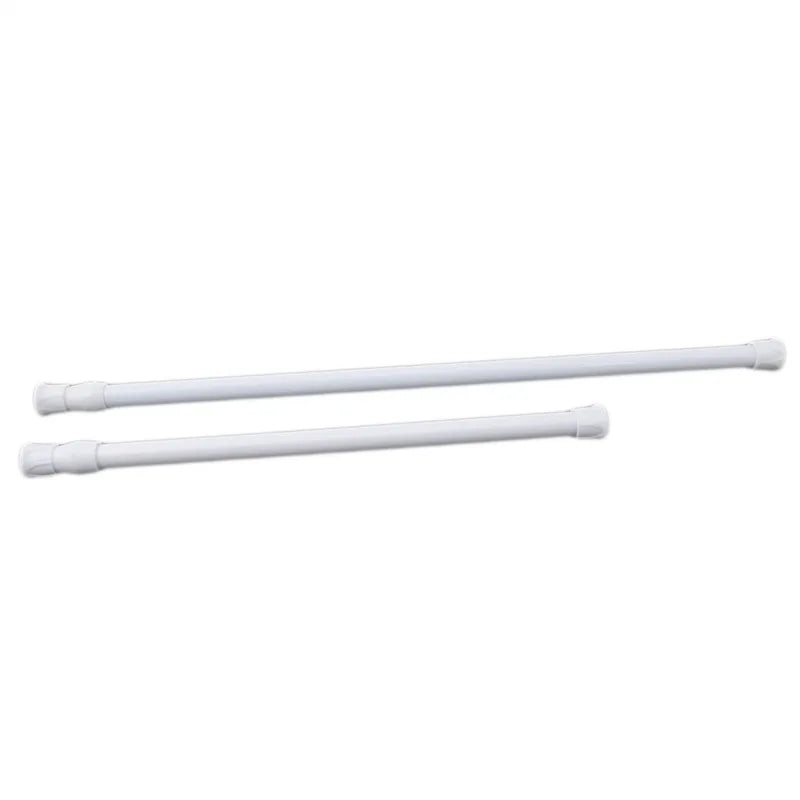 1Pc New Retail Adjustable Spring Loaded Bathroom Shower Curtain Rod Tension Extendable Telescopic Poles Rail Hanger