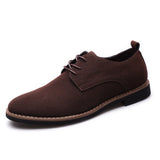 Luxury Men's Oxford Shoes, High-Quality Suede Leather Business Casual Shoes for Men, Lace-Up Men's Party Wedding Shoes, Plus Size