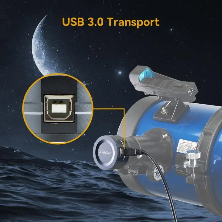 Cámara telescópica planetaria Svbony SV105/205 con ocular digital CMOS de 1,25'' para principiantes en fotografía planetaria.