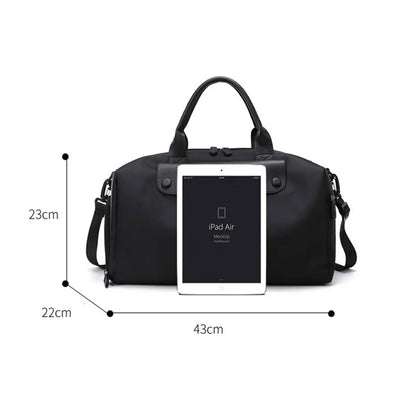 Customizable Name Crossbody Sports and Fitness Bag Oxford Cloth Women's Bag Luggage Bag Lightweight Short Distance Travel Bag