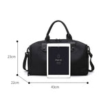 Customizable Name Crossbody Sports and Fitness Bag Oxford Cloth Women's Bag Luggage Bag Lightweight Short Distance Travel Bag