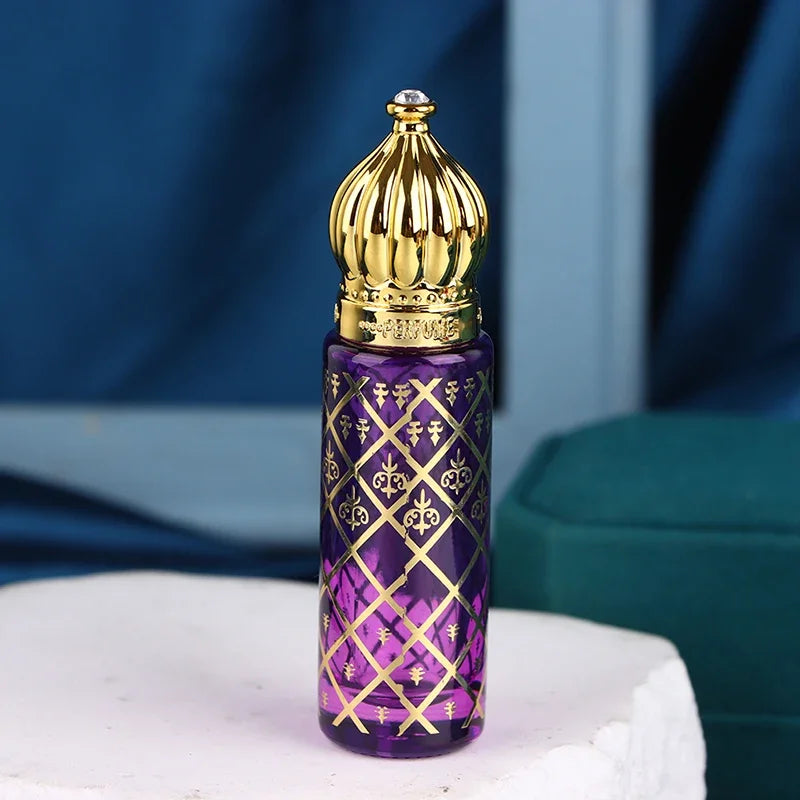 Empty Roller Bottles 8ml Portable Glass Roll on Bottlse Colorful Packaging Mini Essential Oil Container Blending Perfume Bottle
