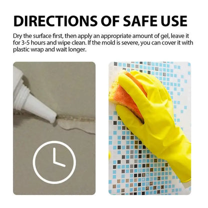 Mold Remover Bathroom and Shower Cleaner 100ML Mildew Cleaner Gel for Bathtub Washing Machine and Glass Guard Household Bathroom