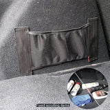 Car Back Rear Trunk Storage Mesh Fixed Straps Car Interior Organizer Extinguisher Storage Net Seat Back Fixing Bag