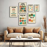 Social Psychology Affirms Children's "I Am" French Canvas Print Rainbow Mental Health Wall Art Poster for Classroom School Decor