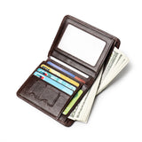 ROOG Elegant Genuine Leather Men's Wallet|Multi-Card Slot Design|Lightweight and Stylish|Suitable for Everyday and Business Use