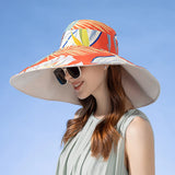 Xinbaoguan 100% Cotton European and American Cross-Border Women's New Double-Sided Fisherman Hat Summer Enlarged Brim Sun Hat