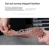 Women's Flat Bottom Plastic Jelly Sandals Hollow out Slip-On Beach Shoes Comfortable Lightweight Summer Footwear