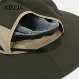 Summer Outdoor Sun Protection Hat for Women Men Hiking Fishing Sunscreen Visor Cap Large Brim Shawl Quick Drying Fisherman Hat