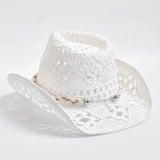 Summer Hand-Woven Straw Hat for Women Shell Decoration Holiday Beach Sun Hat Panama Hat for Women