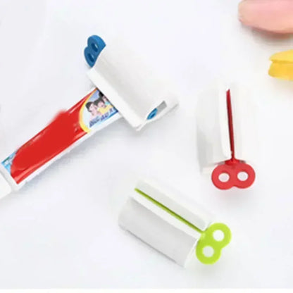 Exprimidor de pasta de dientes con clip, limpiador facial, prensa manual, accesorio multifuncional para el baño. 