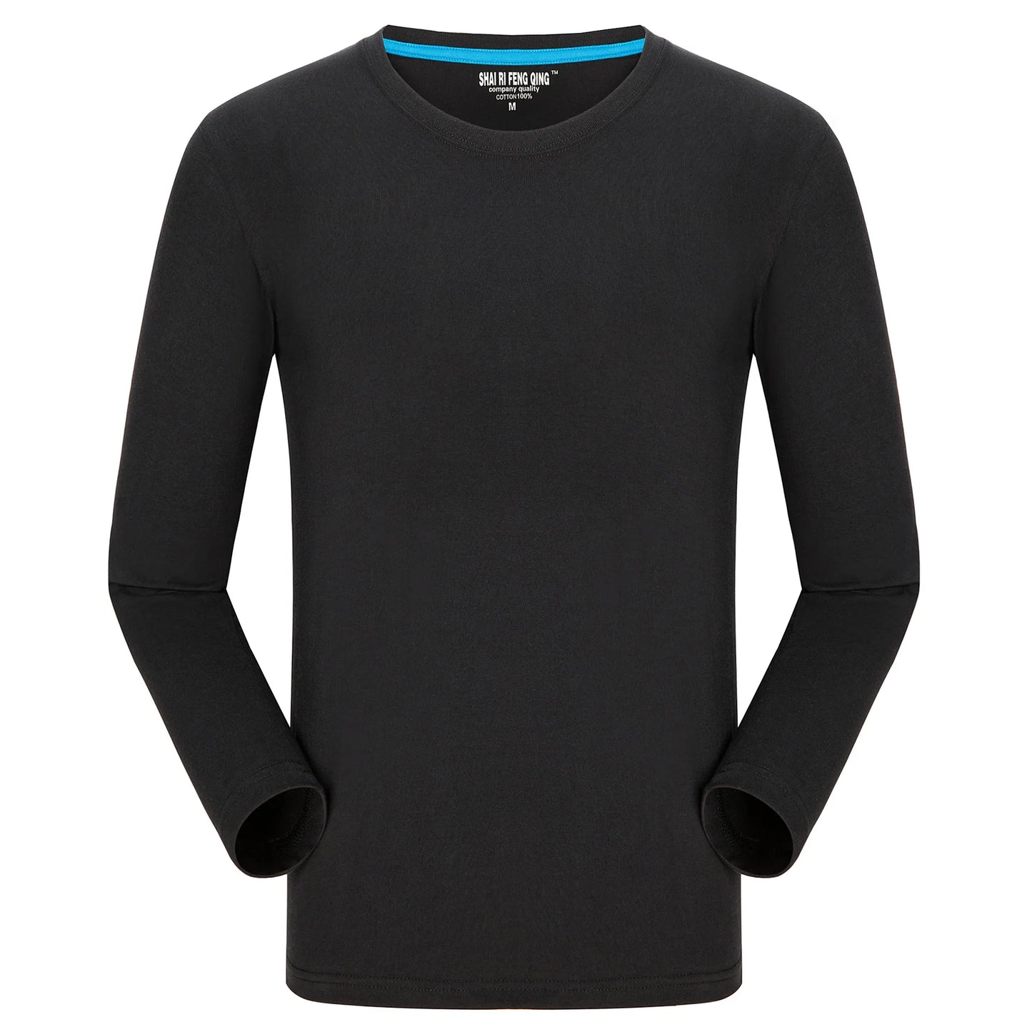 MRMT Brand New Men's T-Shirt 100% Cotton Tshirts Crew Neck Long Sleeve Men T Shirt Tops Tees for Male Pure Cotton Man Clothing