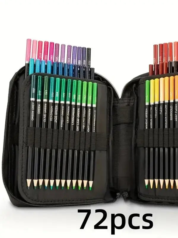 72/120/180/260 Color Lead Pencil Set - Vibrant Watercolor-Style Pencils, Erasable, Perfect for Artists & Beginners, Art Supplies