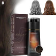 Shampoo de Tintura Capilar de 200ml para Cabelos Grisalhos – Kit de Tintura Natural Semipermanente para Mulheres e Homens (Preto, Castanho, Roxo)