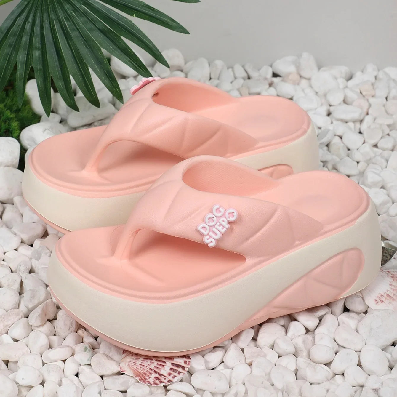 Sandalias de mujer 2024, nuevas sandalias de moda de verano, cómodas, informales, de diseño, con plataforma para playa y exteriores.