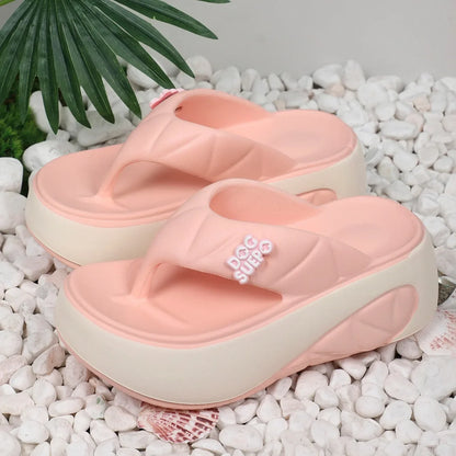 Sandalias de mujer 2024, nuevas sandalias de moda de verano, cómodas, informales, de diseño, con plataforma para playa y exteriores.
