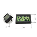 Mini Digital LCD Clock, Self-Adhesive Electronic Bracket Clock, Time and Day Display for Car Truck Dashboard, Auto Accessories