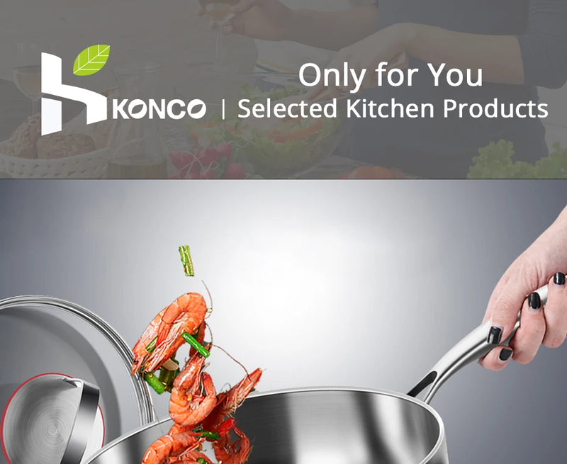 316 Stainless Steel Frying Pan 20cm Uncoated Wok Pan Non Stick Pots Household Cooking Pot Kitchen Cookware Steak Frying pan