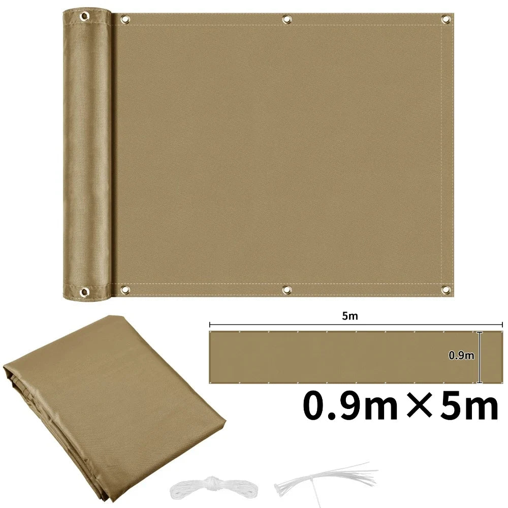 Waterproof Privacy Fence Screen Fence Covering Privacy with Grommets UV Protection Fencing Shade Cover for Outdoor Yard Backyard