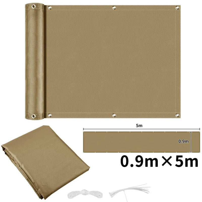 Waterproof Privacy Fence Screen Fence Covering Privacy with Grommets UV Protection Fencing Shade Cover for Outdoor Yard Backyard