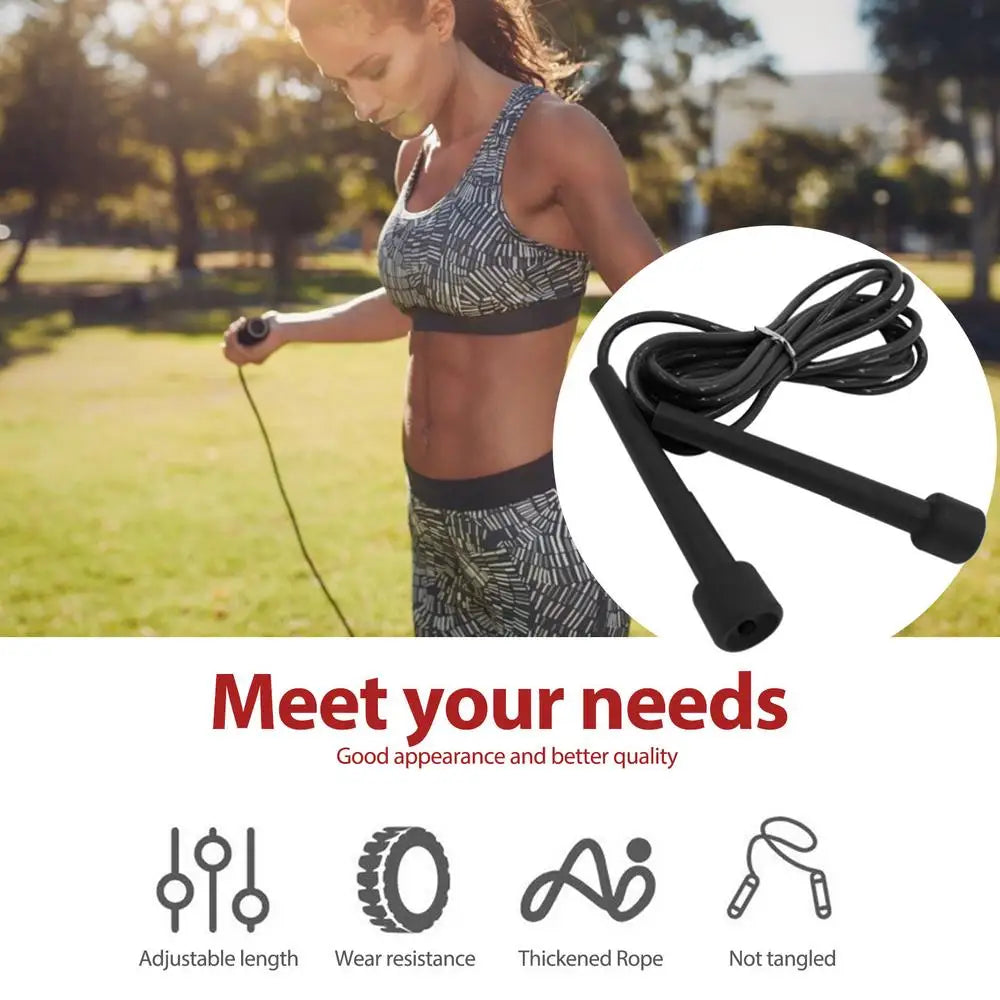 1PC 2.8M Speed ​​Jump Rope Professional Adult Children Gym PVC Jumping Rope Adjustable Fitness Equipment Muscle Boxing Training