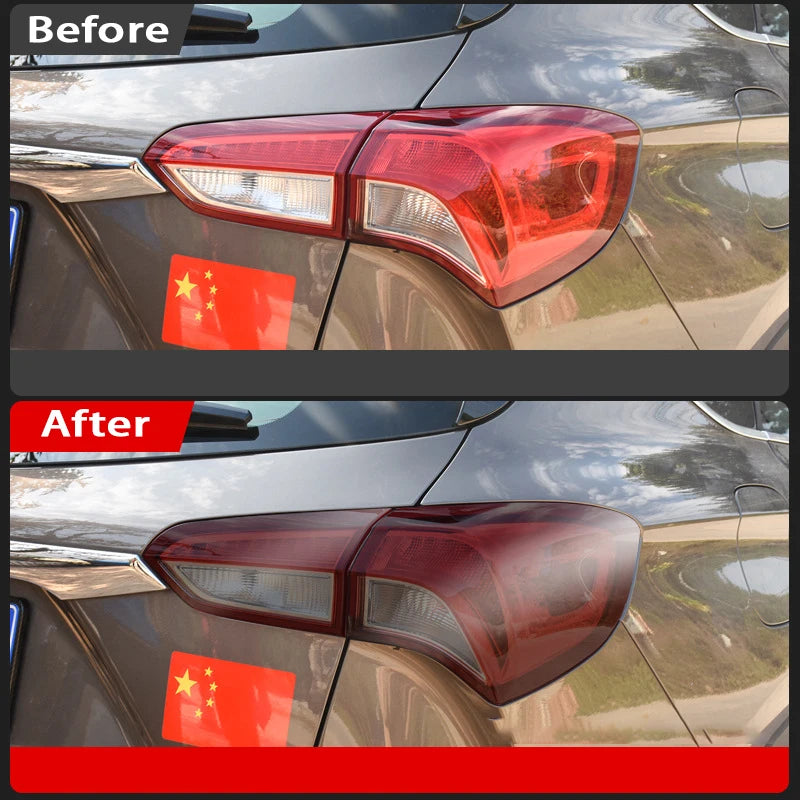 Car Headlight & Taillight & Fog Light Lamp wrap Film Smoke Black TPH PU PPF Protective Film For Car Styling Motorcycle Decorate