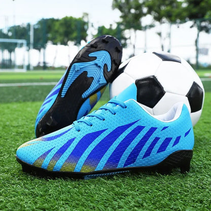 Short-spike Training Soccer Shoes Low-top Leather Sneakers Youth Football Shoes Cross-border