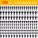 Car Retainer Clips Plastic Fasteners Kit 6 Size Auto Push Pin Rivets Set Body Bumper Push Rivet Clips ﻿