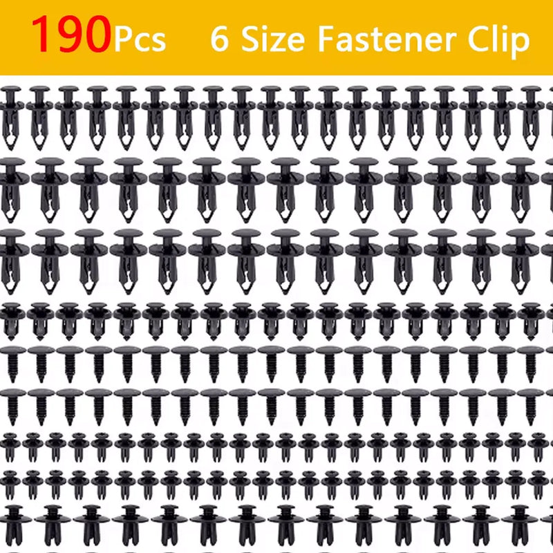 Car Retainer Clips Plastic Fasteners Kit 6 Size Auto Push Pin Rivets Set Body Bumper Push Rivet Clips ﻿