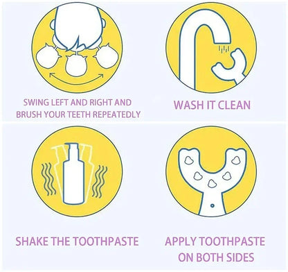 Baby Toothbrush Children 360 Degree U-shaped Child Toothbrush Teethers Baby Tooth Brush Silicone Kids Teeth Oral Care Cleaning