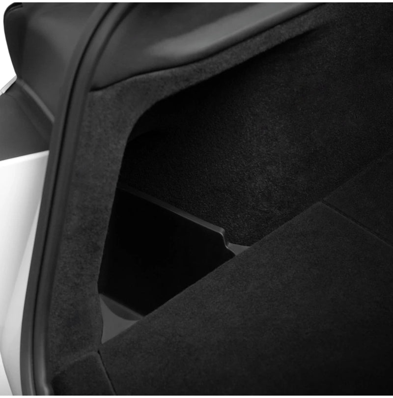 USVOTOV Trunk Organizer for Tesla Model Y Juniper Launch Refresh 2025 Rear Trunk Storage Bins Side Box Organiser TPE Accessories