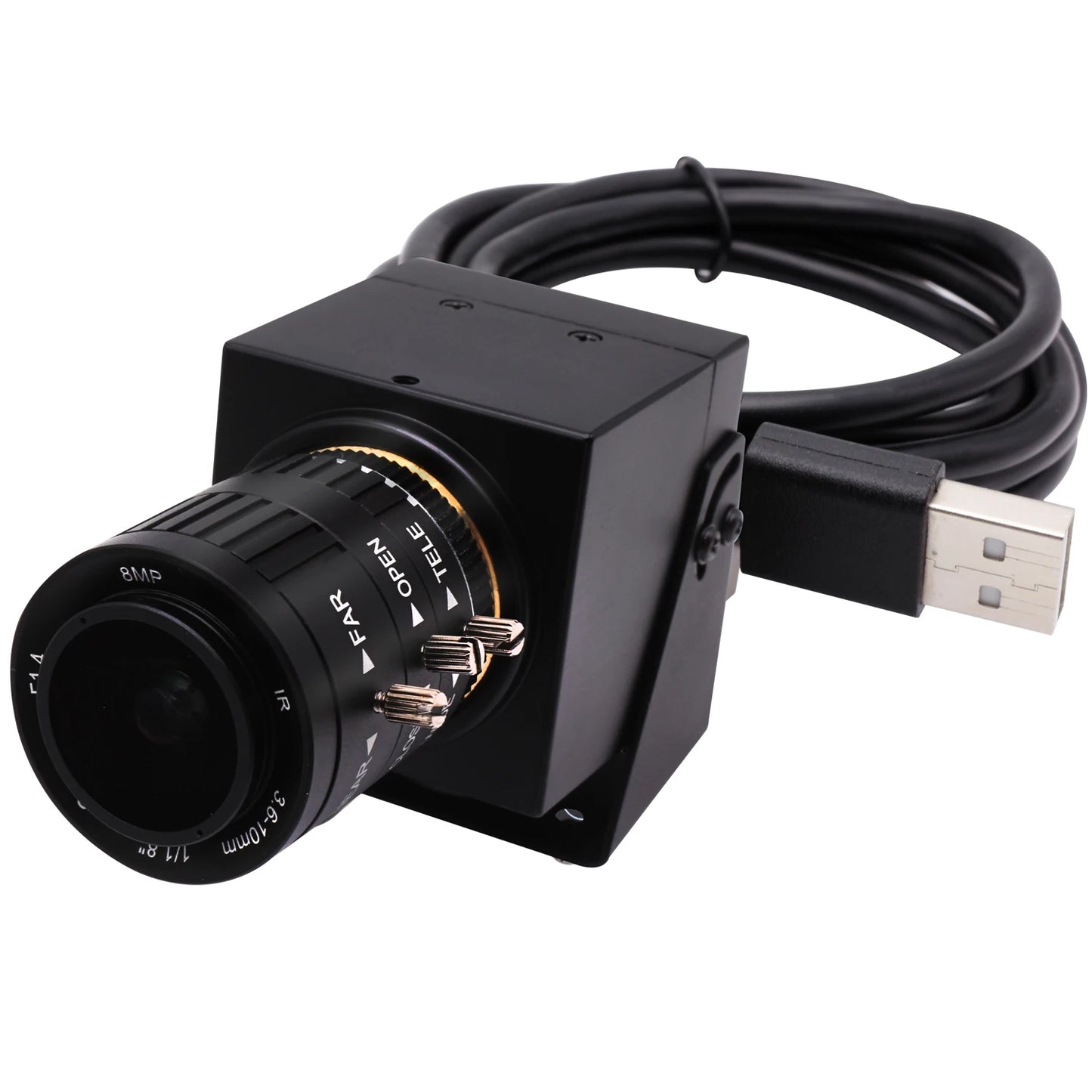 ELP 4K HDMI Camera H.264 Video Conference USB Camera with 2.8-12mm Manual Zoom Lens IMX415 Industrial CCTV Camera for Windows