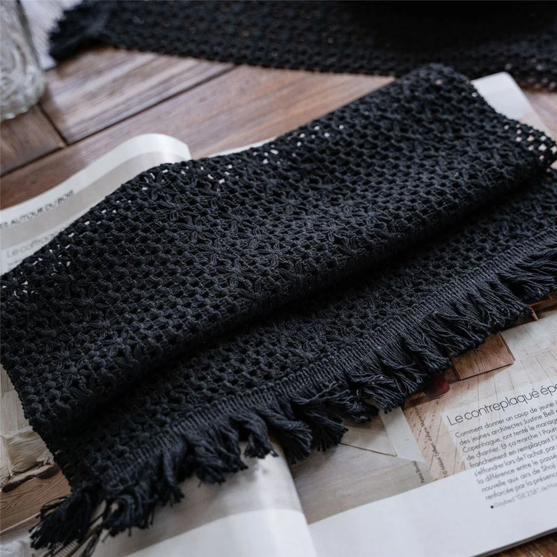 Cotton Linen Placemats For Dinner Table Macrame Modern Accessory Kitchens Underplate Party Wedding Table Decor Place Mats Set