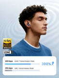 HAYLOU Flowbuds N55 Wireless Earbuds 54dB Adaptive ANC Bluetooth 6.0 LDAC Hi-Res Audio 6-Mic HD Call Earphones 40H Playback IPX5