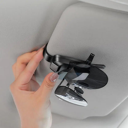 Car Sunglasses Clip Sun Visor Glasses Holder Card Ticket Holder Stable Storage Clips Eyeglasses Hanger Car Interior Accessories