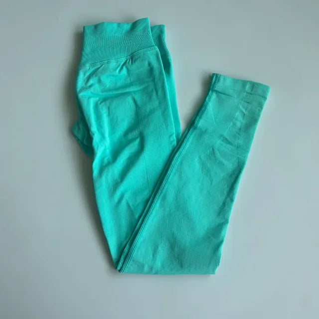 Impact Leggings Women Scrunch Seamless Yoga Legging Gym Sports Pants Low Waist Ribbed High Stretch Fitness Workout Tights 