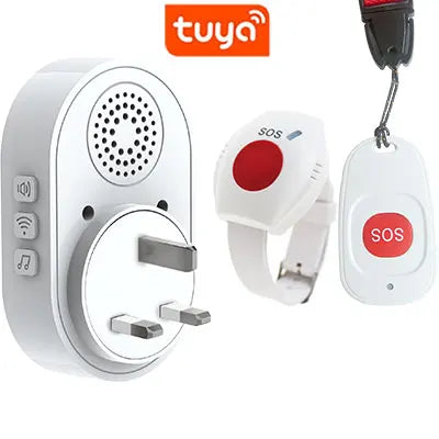 Botón de pánico de emergencia Topvico Tuya con wifi para personas mayores, alarma SOS, pulsera inalámbrica para cuidadores, buscapersonas, reloj, llamada, alerta de caídas