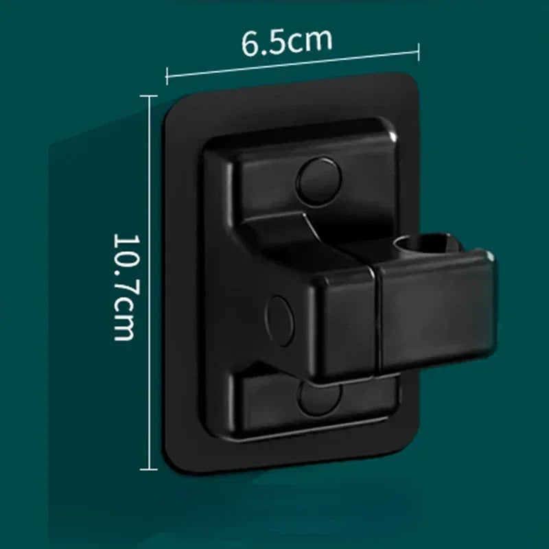 ABS Shower Head Holder Wall Mounted Shower Rack Self-adhesive Adjustable Rotatable Handheld Bracket Bathroom Accessories
