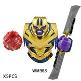 Movie Game Mini Action Figures Big Size Building Block Mecha Assembled Accessories Figure Building Block Toy For Children Gifts