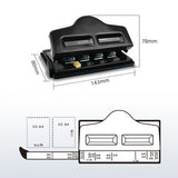 Fromthenon Mushroom Disc Hole Punch 2/4/11 Holes Puncher for A4 B5 A5 Discbound Letter Junior Notebook Planner Stationery