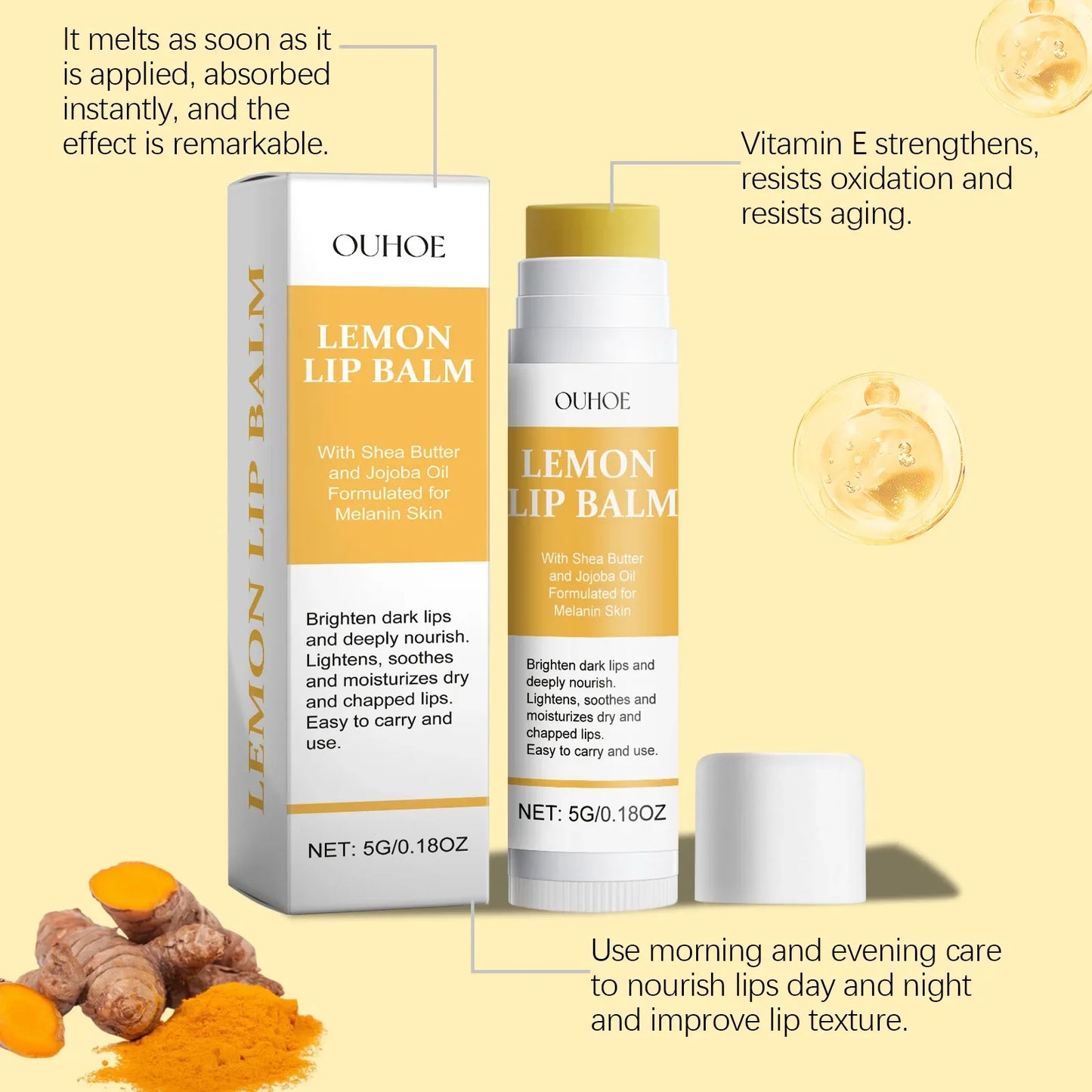 Remove Dark Lip Balm Lip Gloss Lighten Melanin Exfoliating Gloss Oil Moisturizing Lip Care Lipstick Korean Makeup Health Product