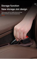 2pcs Car Seat Gap Filler Organizer Waterproof Car Seat Gap Plug Strip with 2 Grooves Seat Gap Storage Auto Interior Accessories