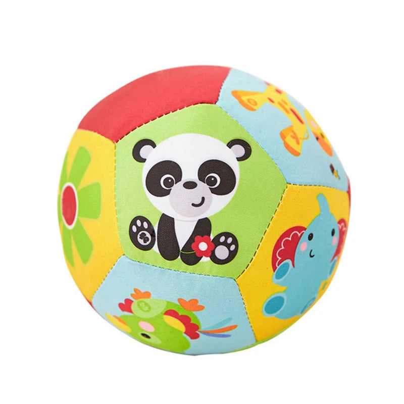 Baby Toys 0 12 Months Rotating Rattle Ball Grasping Activity Baby Development Toy Silicone Teether Sensory Toys for Babies Gifts