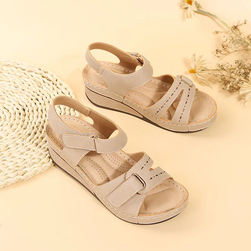 Sandalias de verano para mujer, sandalias romanas vintage, zapatos de playa antideslizantes a la moda para mujer, zapatos de punta abierta para caminar para mujer, zapatos para mujeres