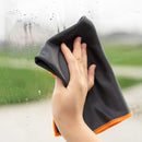 Paño de microfibra para limpiar ventanas, copas de vino, platos y vasos, fibra de carbono. 