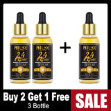 AILKE 24K Gold Flawlessly Skin Care Set, Whitening, Reduces Dark Spots, Pigmentation, Wrinkles, Moisturizes, For All Skin Types