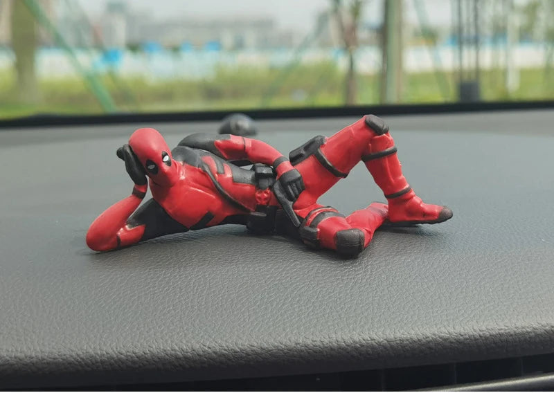 Sitting Anime Figure Hero Doll Home Decoration Mini Figurine Car Interior Miniature Model Collection Figurine Kids Toy Gifts